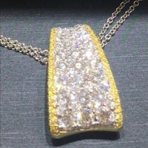 18k diamond pendant